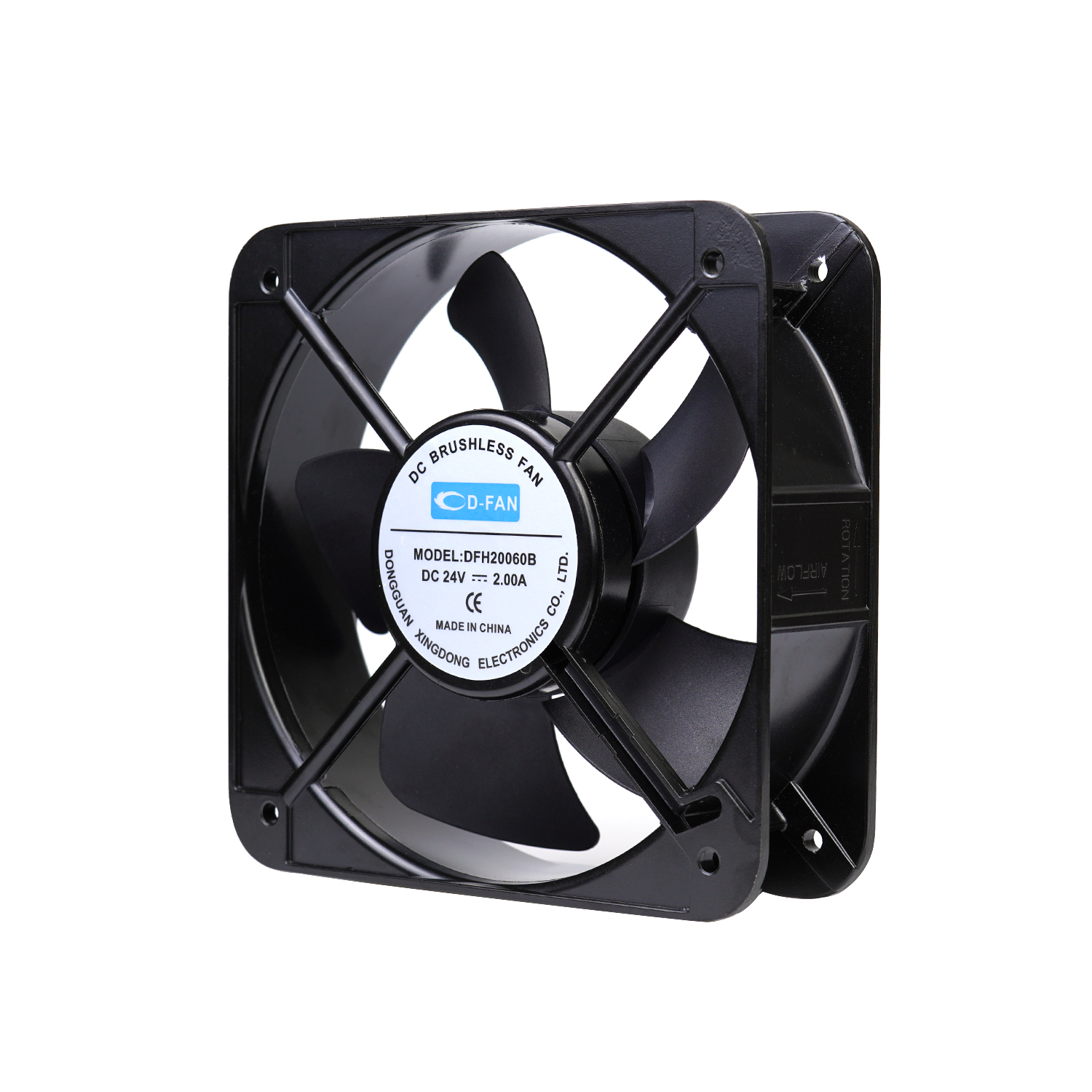 Ventilateur de refroidissement axial DC de 200mm Super Air Flow DC